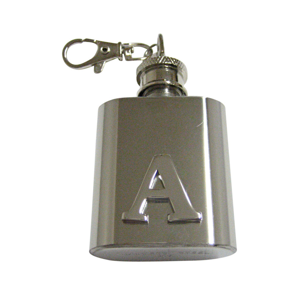 Letter A Monogram Keychain Flask - image 1